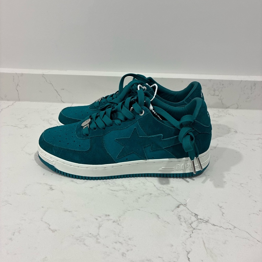 BAPE Teal Suede